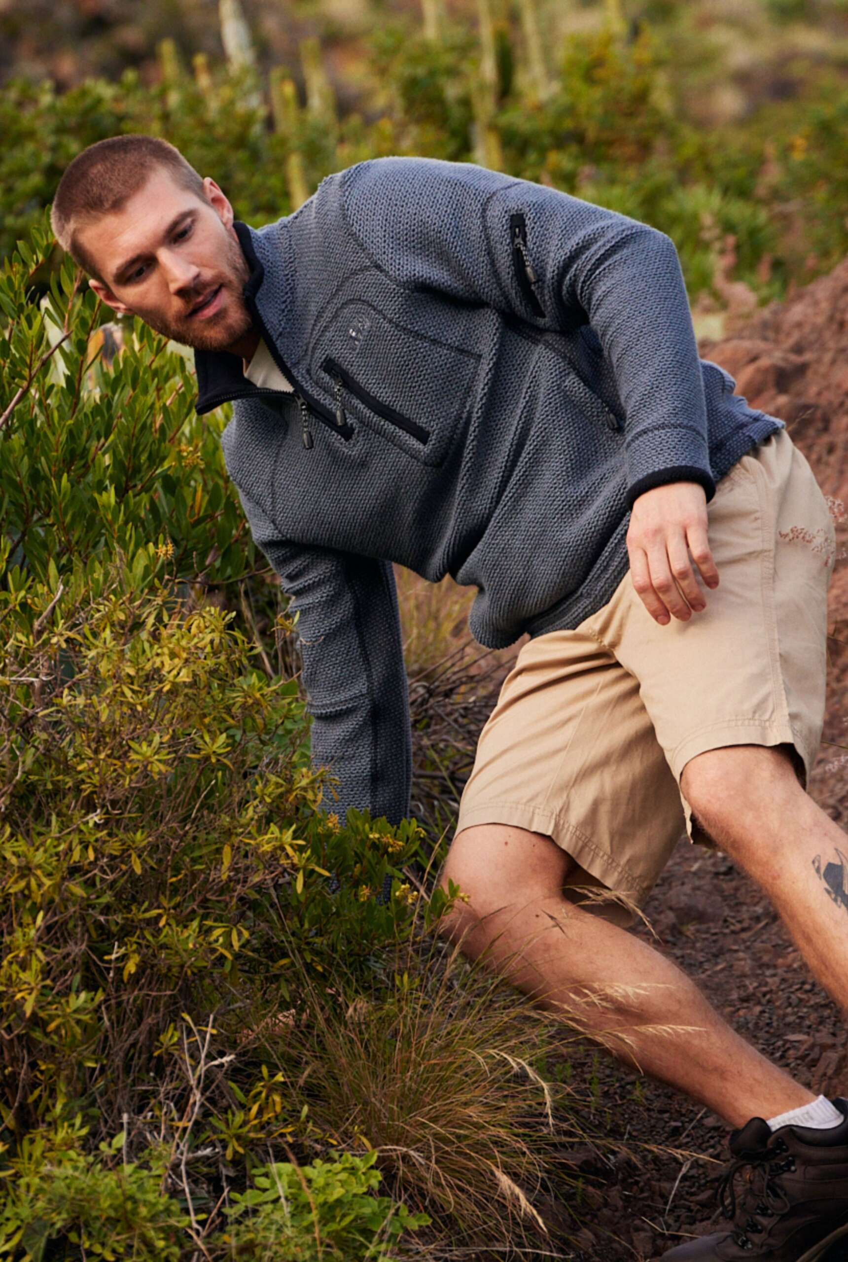 Murrisk Relaxed Casual Shorts Taupe Grey | Weird Fish