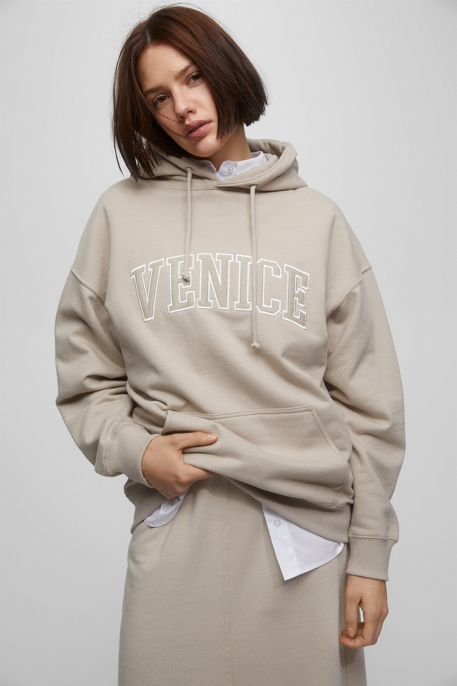 Hoodie, STONE