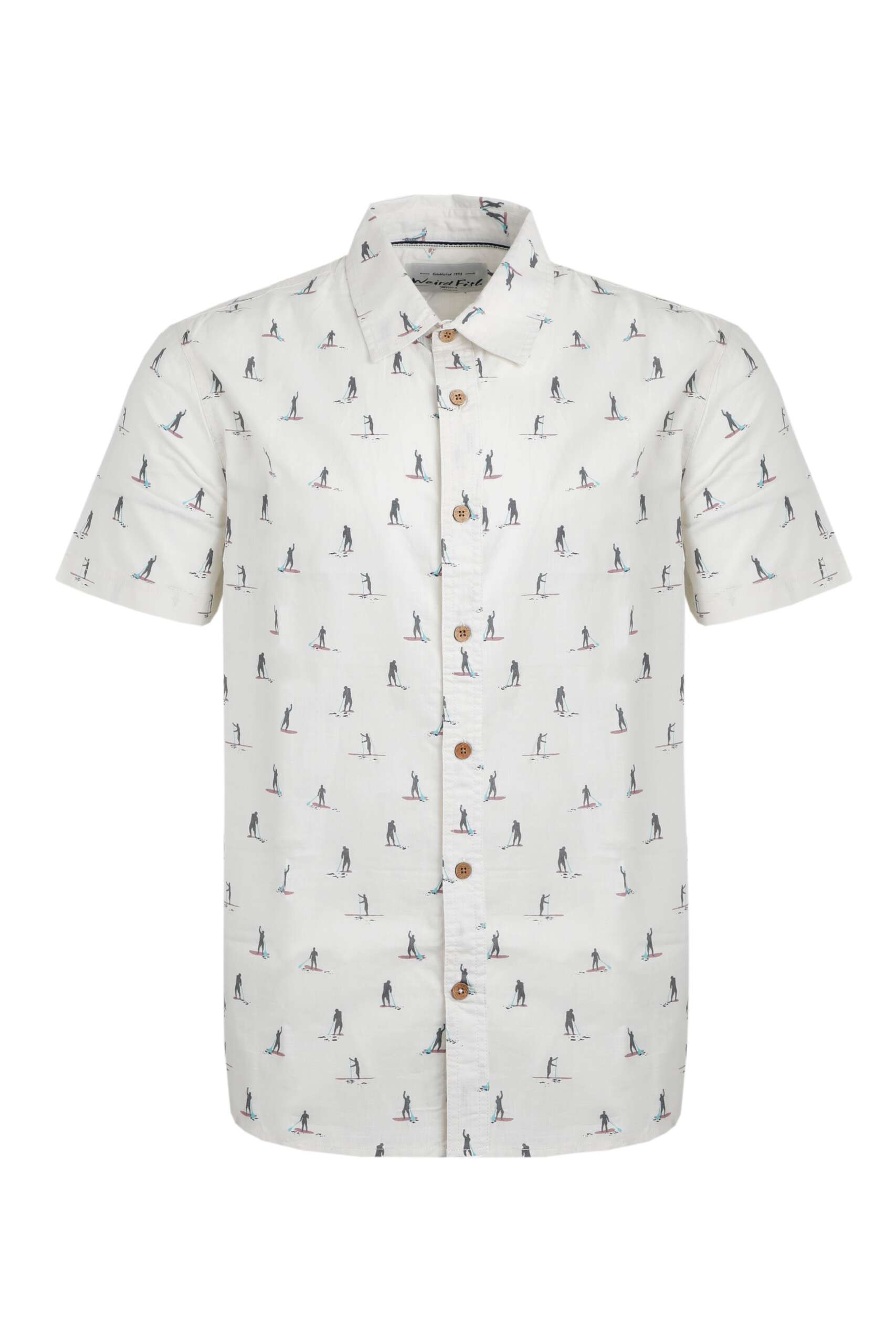 Monto Organic Short Sleeve Shirt Dusty White | Weird Fish