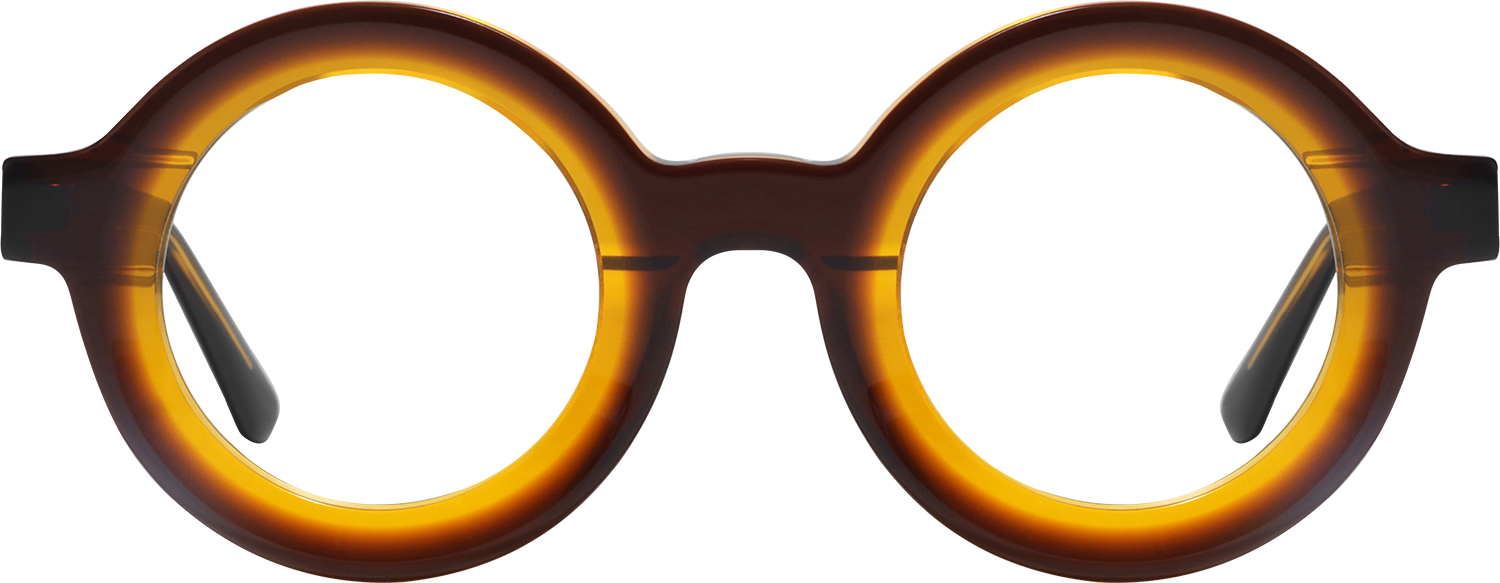 Beckett Round Brown Eyeglasses