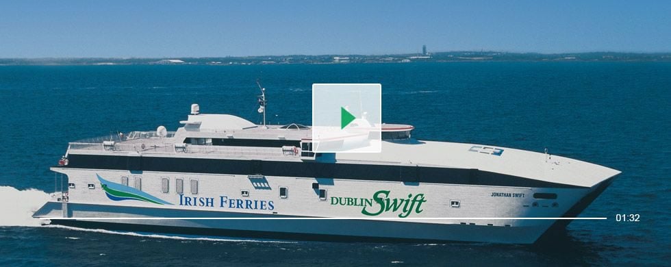 Irish Ferries Dublin Swift at sea