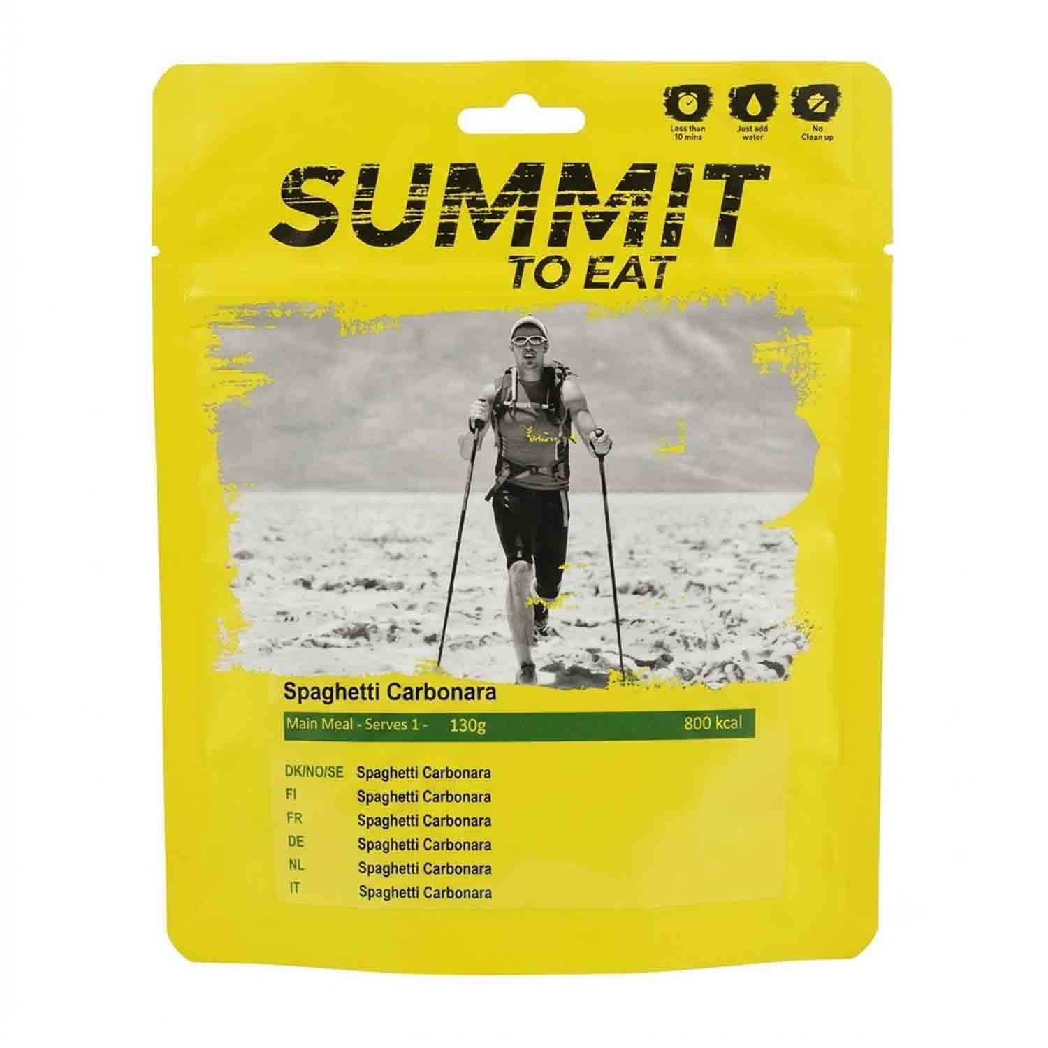 Summit to Eat Spaghetti Carbonara meal pouch