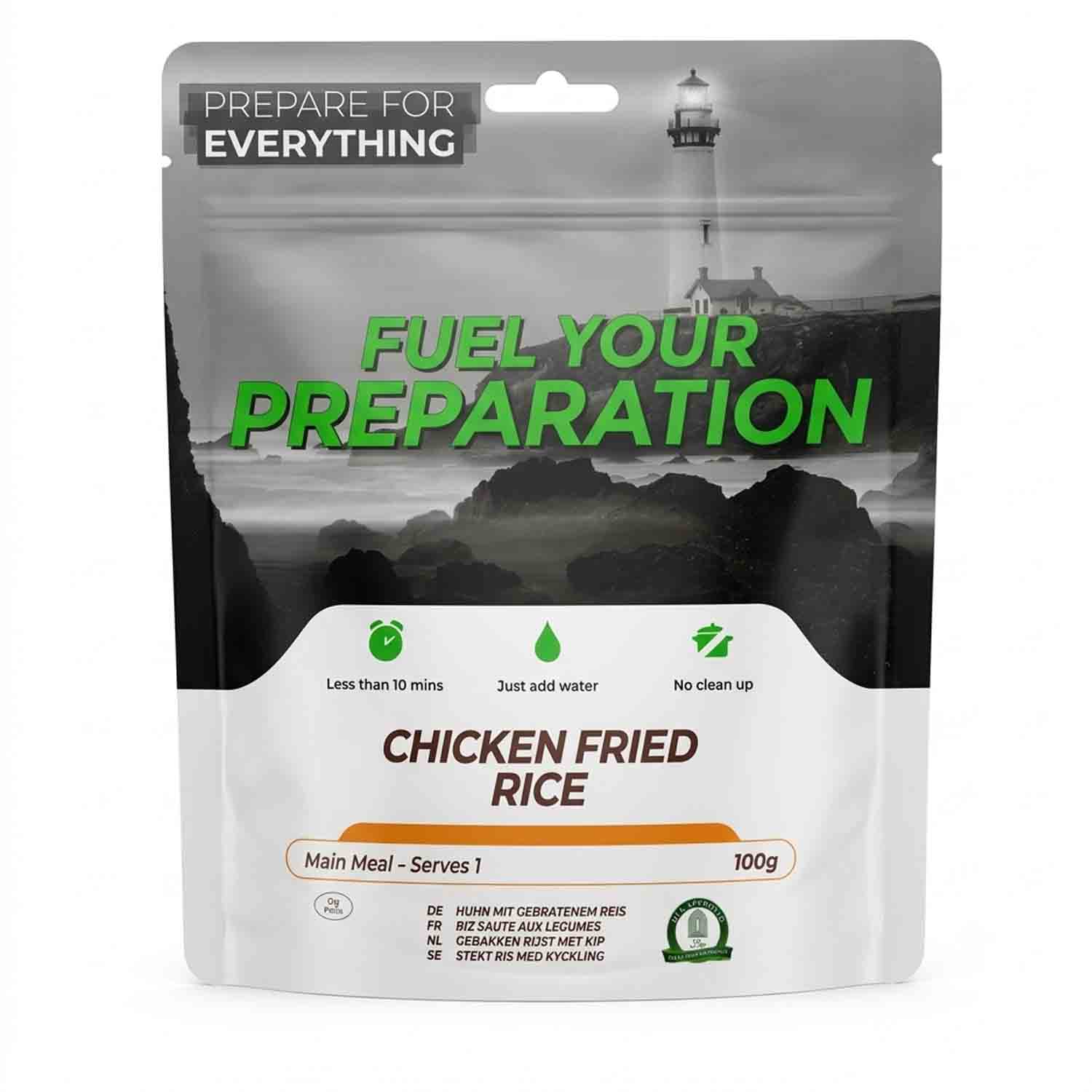 Fuel Your Preparation Chicken Fried Rice meal pouch
