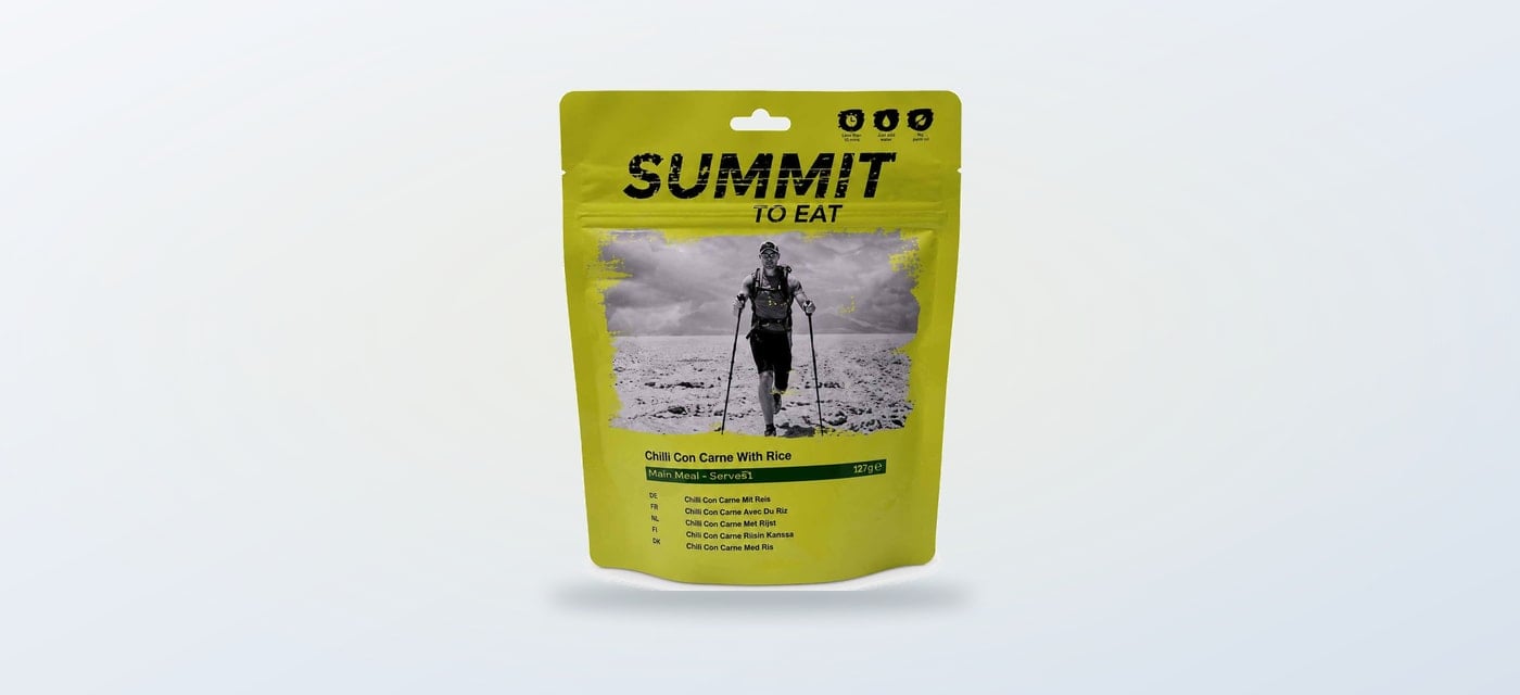 Summit to Eat Chilli Con Carne With Rice meal pouch
