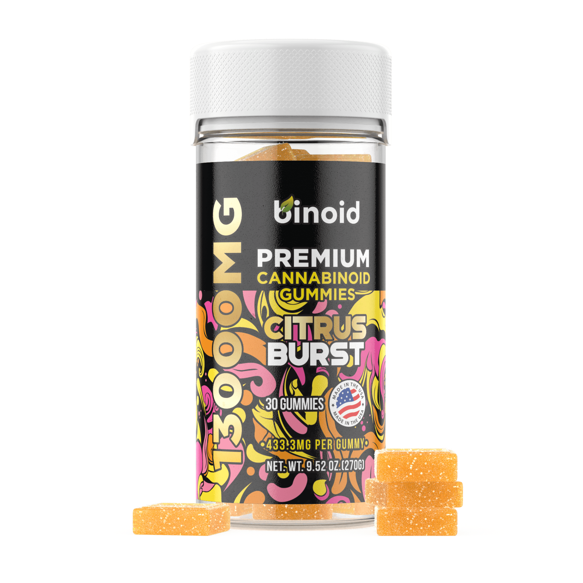 Binoid 13,000mg Good Luck Gummies in Citrus Burst