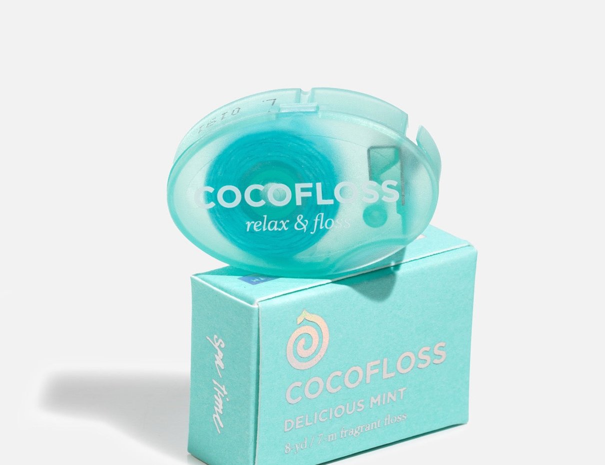 Delicious Mint Cocofloss Mini spool shown as a single product on a clean background