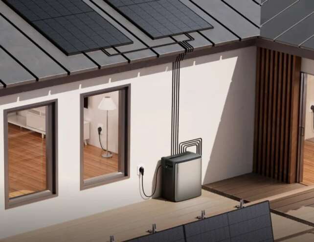 Scène de maison équipée d'un écosystème solaire EcoFlow