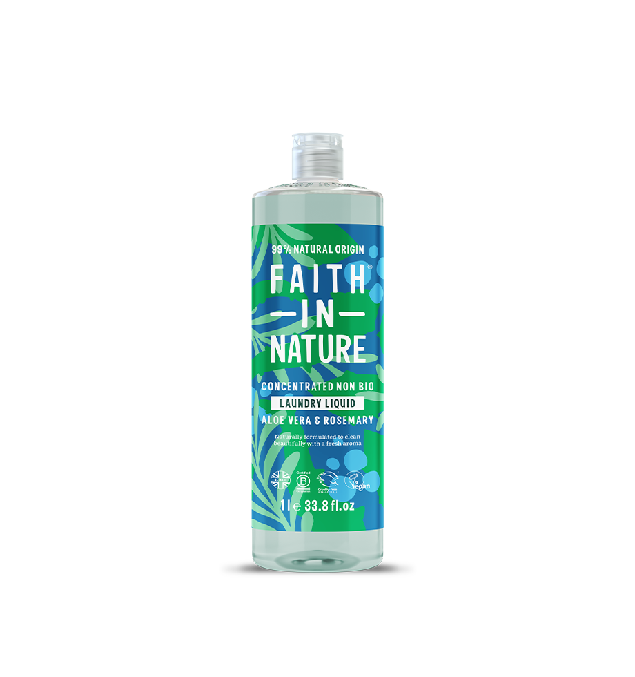 Aloe Vera and Rosemary laundry liquid in a 1L bottle