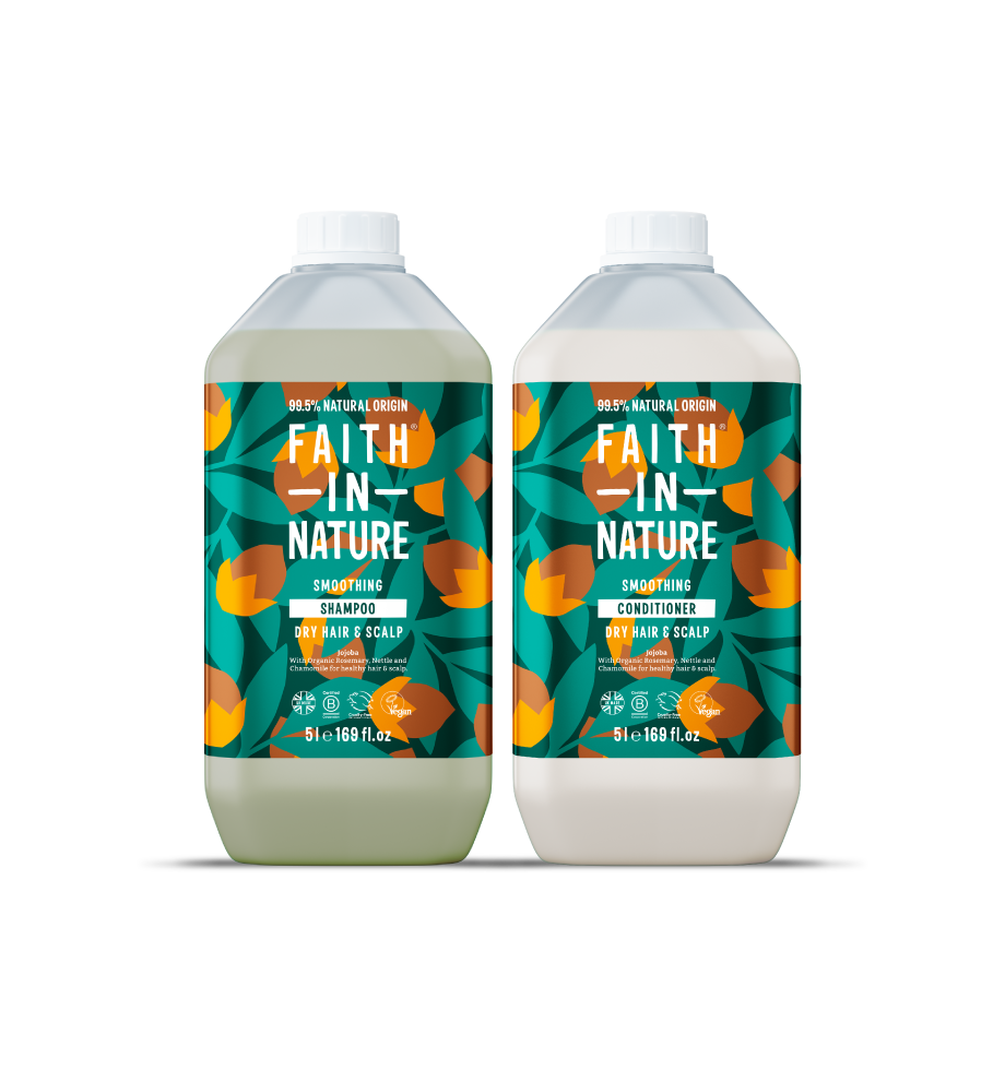 Faith In Nature Jojoba shampoo and conditioner refill set