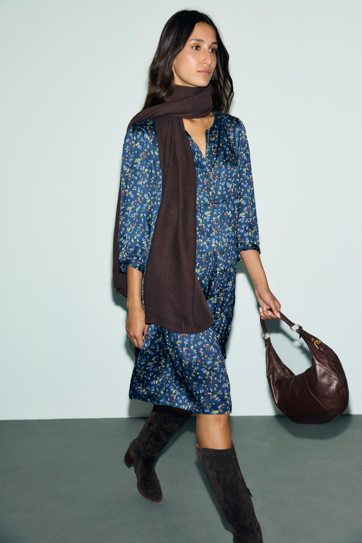 Robe droite à imprimé floral CALY Gerard Darel