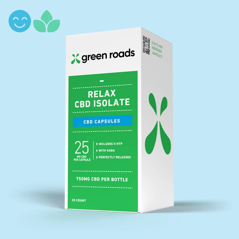 Green Roads CBD Relax Capsules package