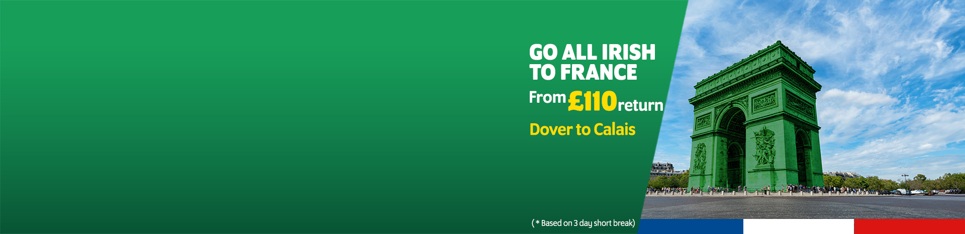 Irish Ferries Dover to Calais travel offer