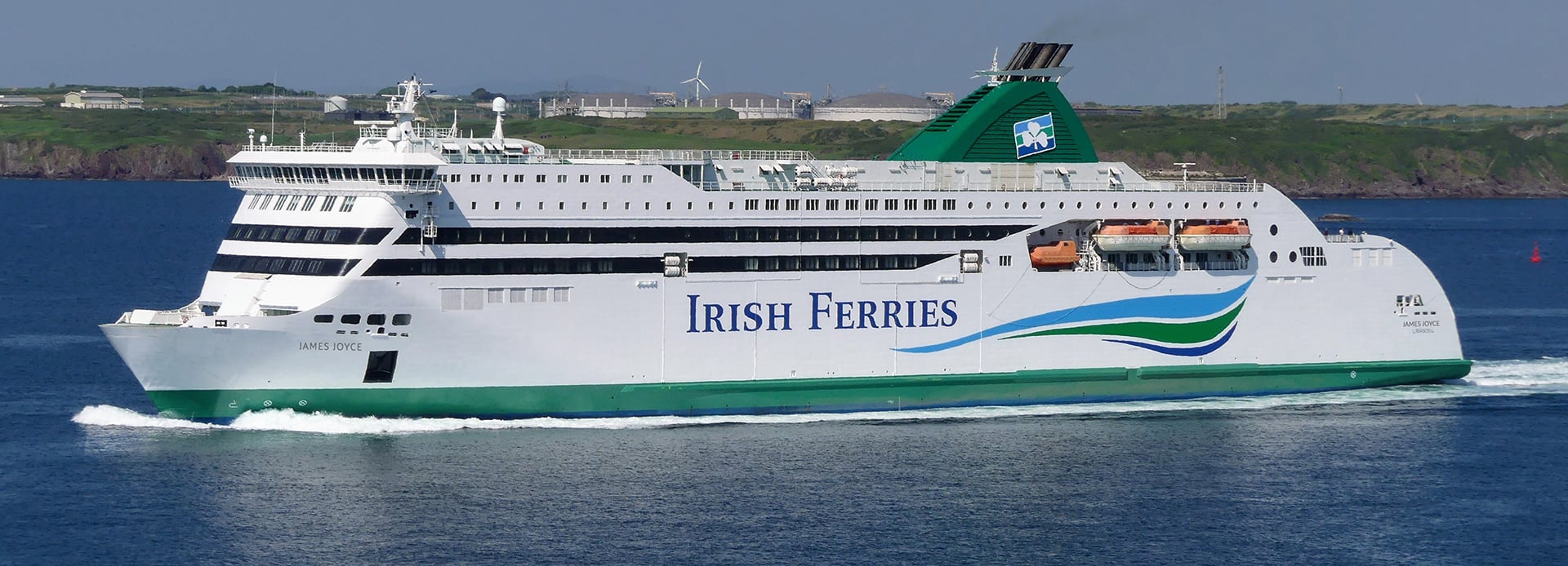 James Joyce ferry at sea