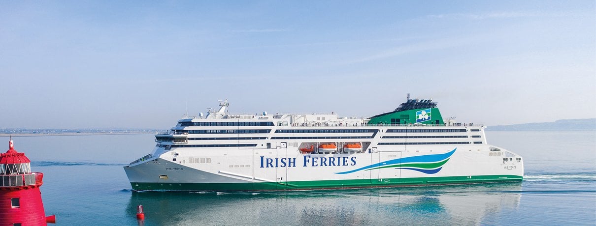 W.B. Yeats ferry sailing at sea