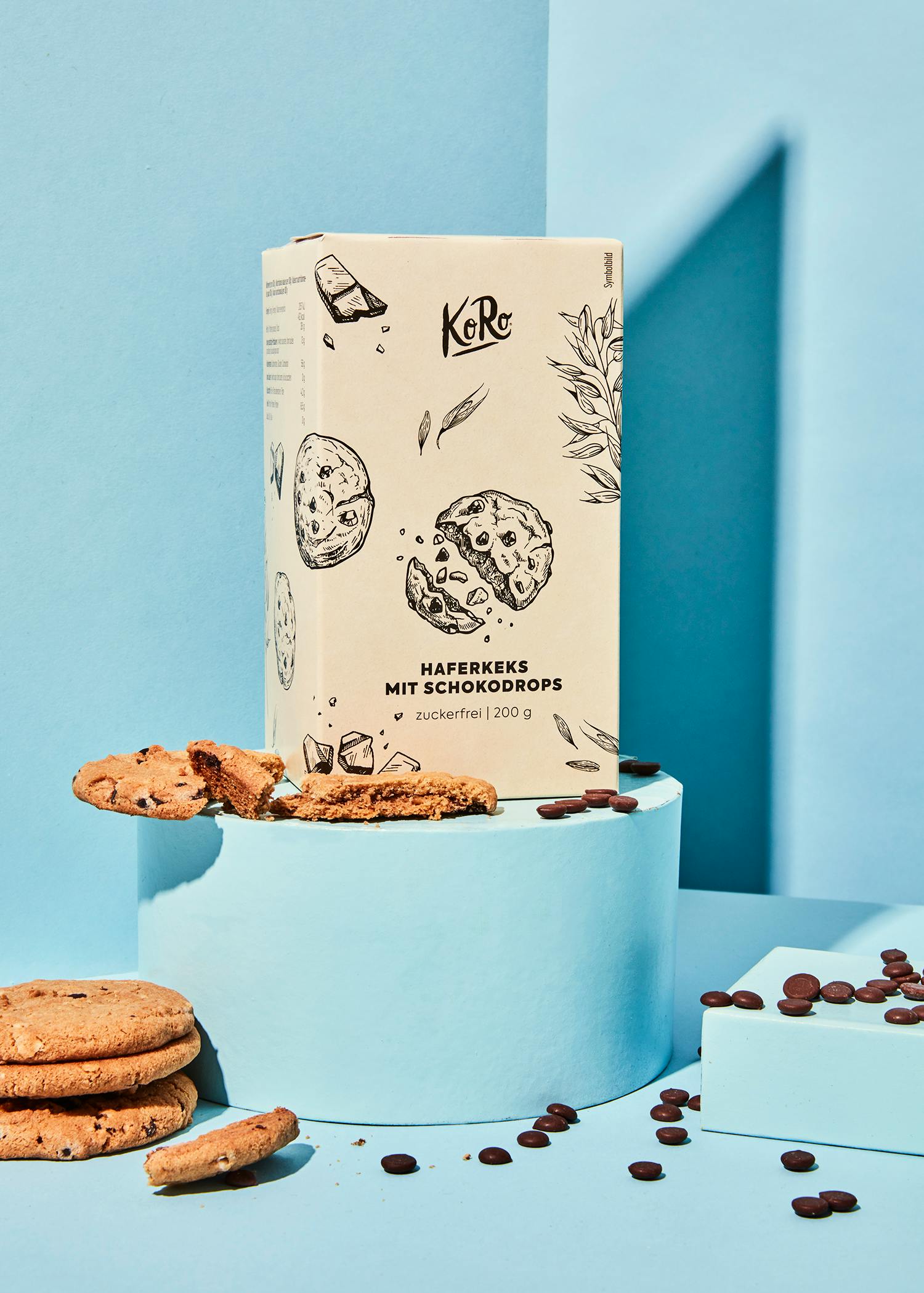 Packung Haferkeks mit Schokodrops von Korodrogerie