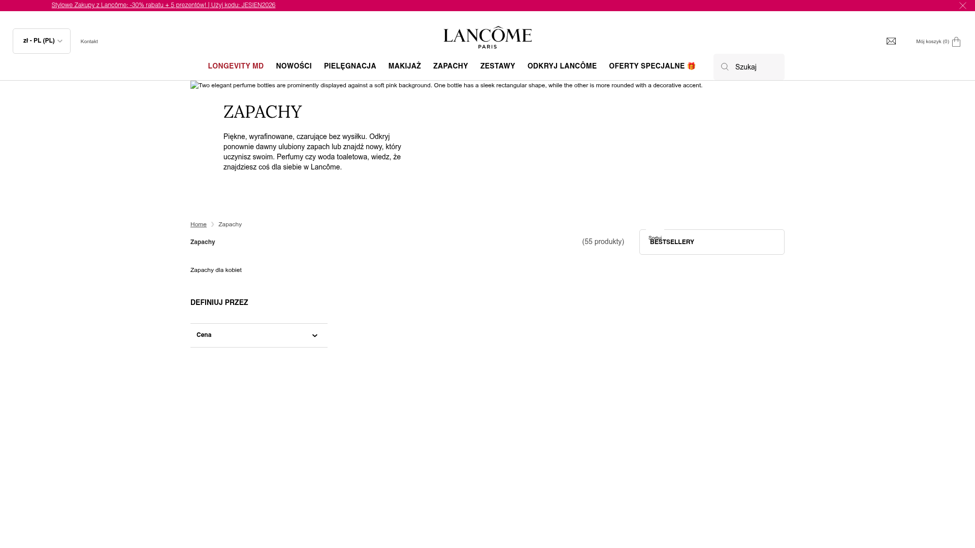 Oficjalna strona narzędzia Fragrance Finder Lancome.pl