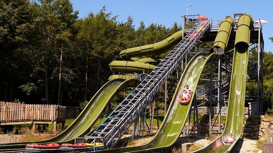 Family adventure park scene at Lightwater Valley