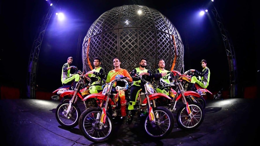 Bikers performing at Planet Circus