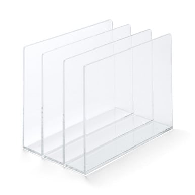 MUJI acrylic three partition shelf