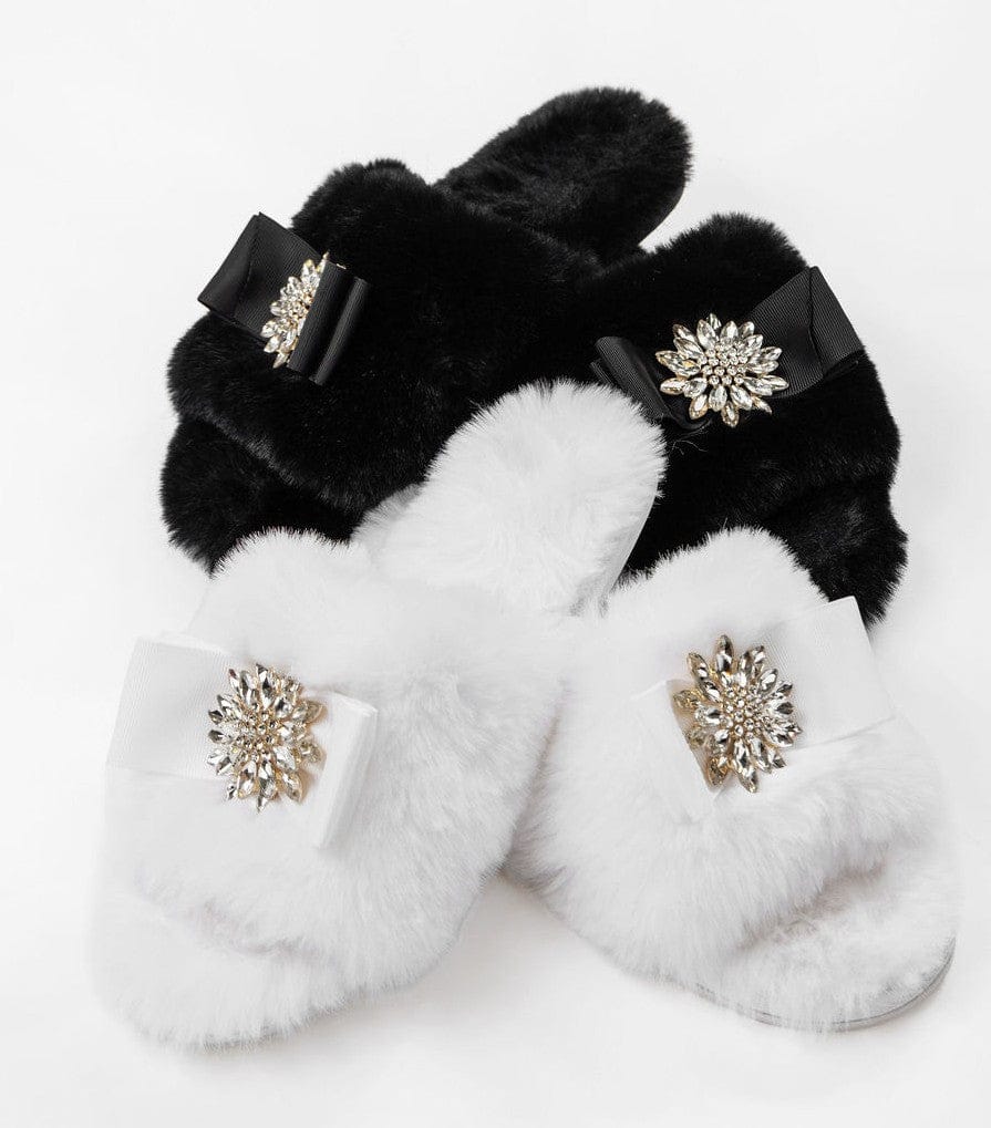 PeachyMink faux fur slippers