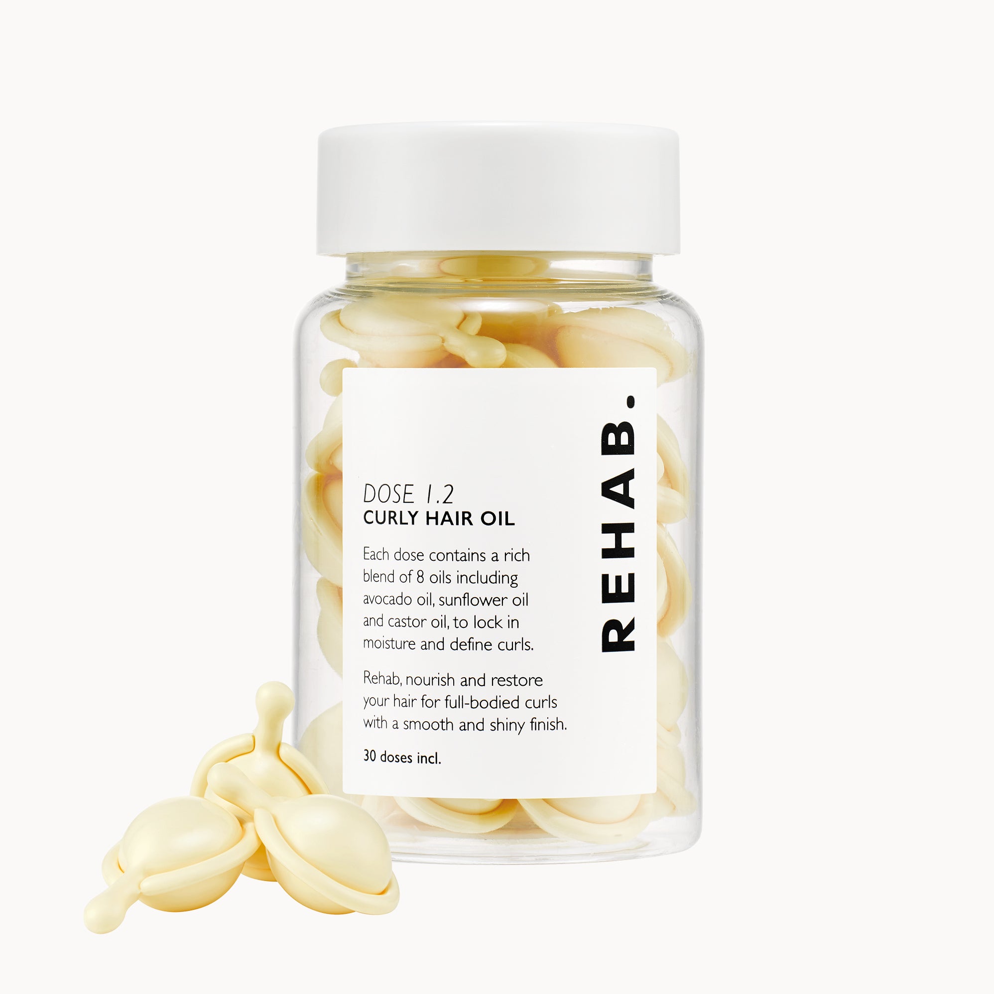 REHAB Dose 1.2 Anti-Frizz Curly Hair Oil