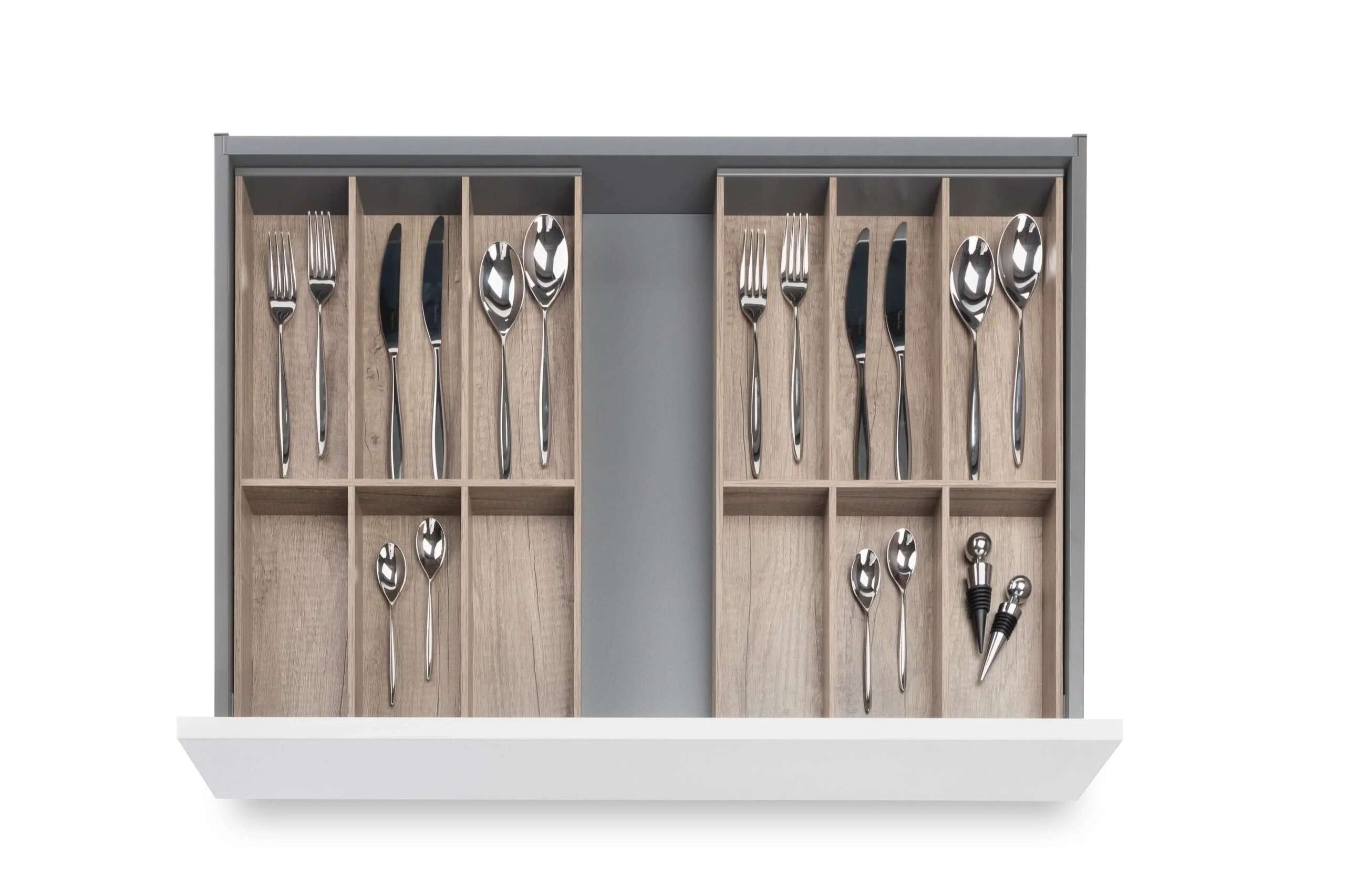 CLASSICduo Holz Besteckkasten und Rahmen Bundle