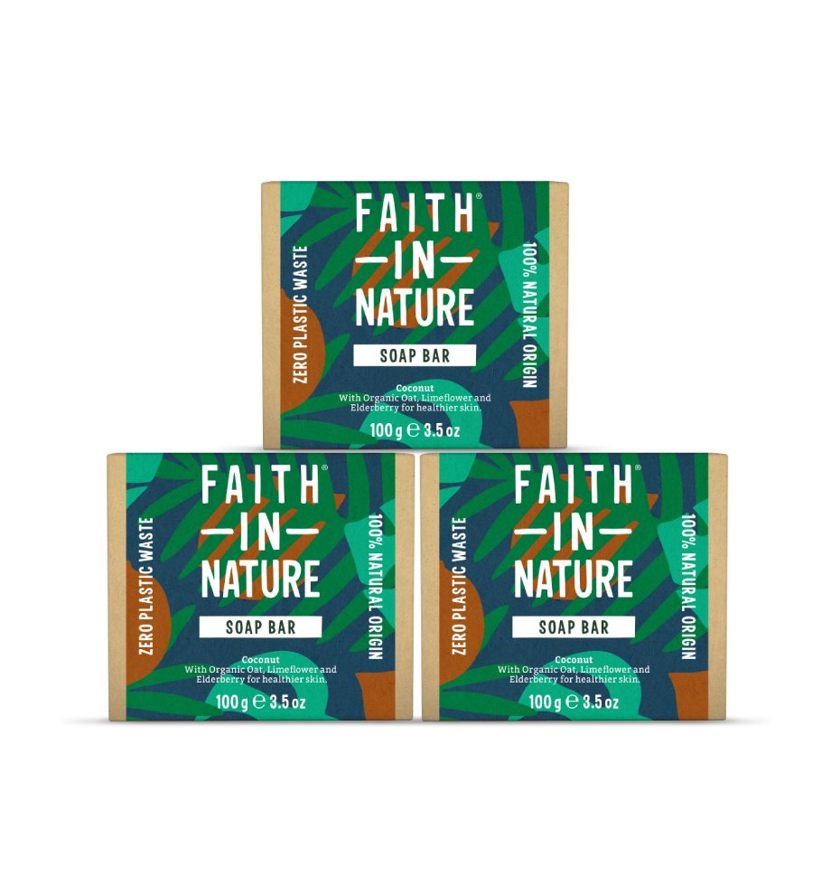 Faith In Nature Coconut soap bar bundle