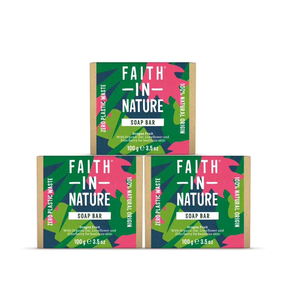 Faith In Nature Dragon Fruit soap bar bundle