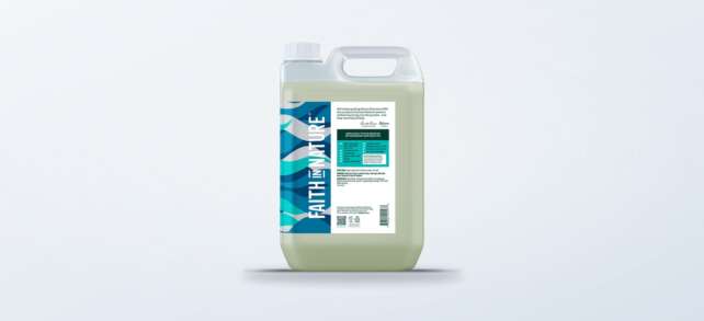 Faith In Nature Fragrance Free Body Wash refill bottle