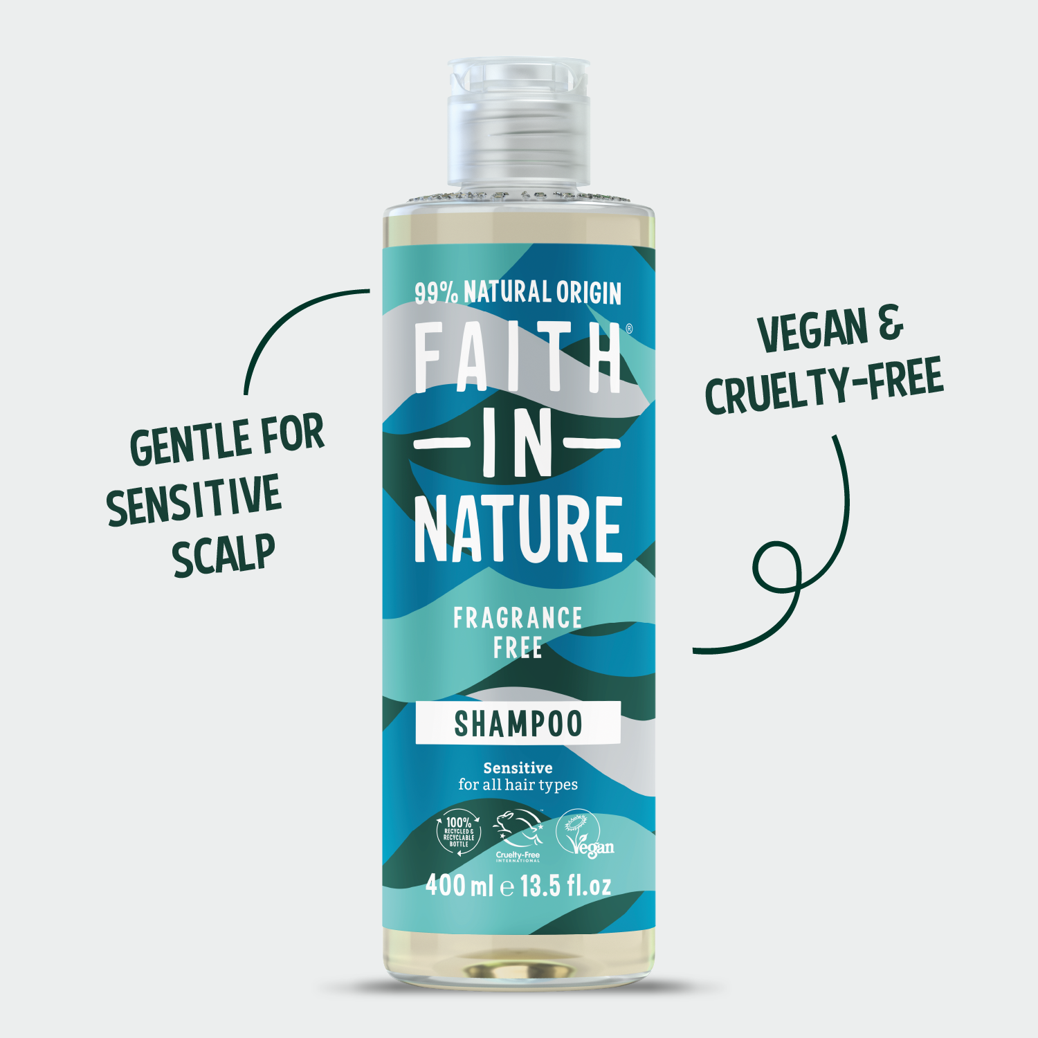 Faith In Nature Faith In Nature Fragrance Free Shampoo product information graphic