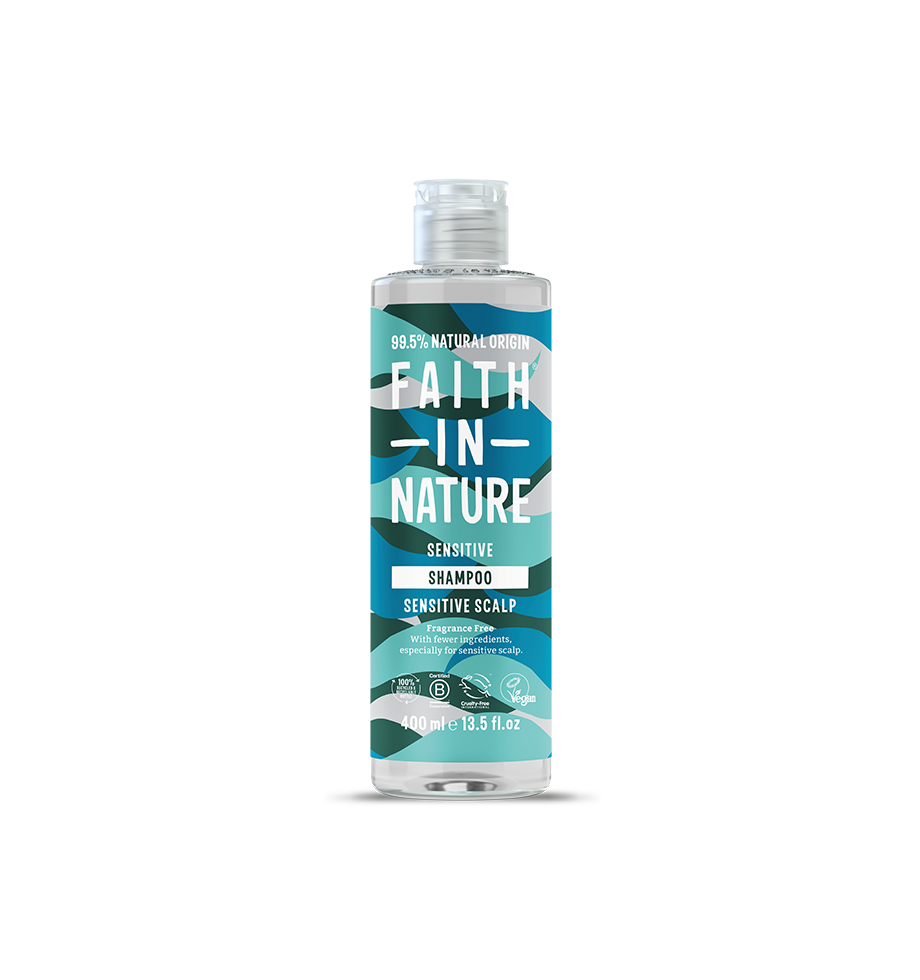Faith In Nature Fragrance Free shampoo bottle