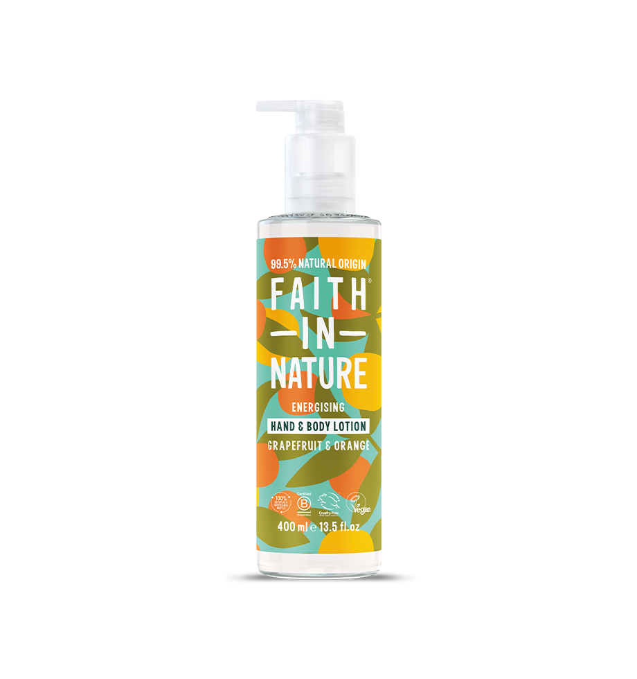 Faith In Nature Grapefruit and Orange hand lotion bottle