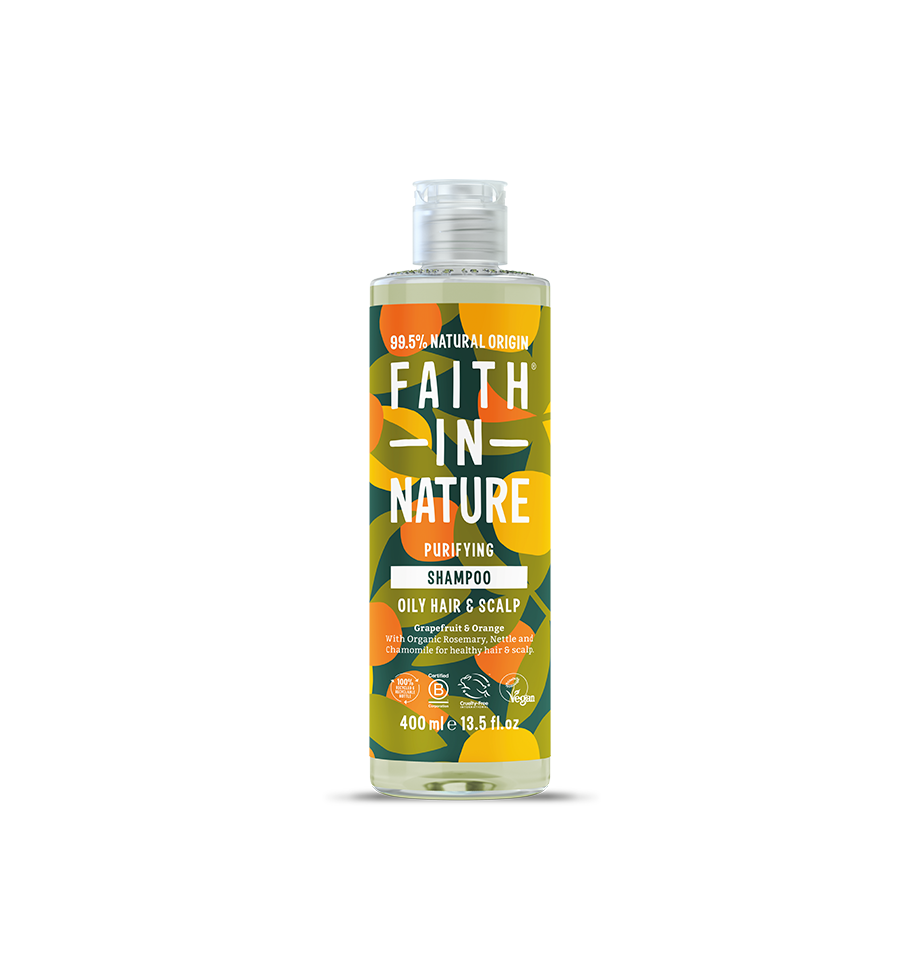 Faith In Nature Grapefruit and Orange shampoo bottle