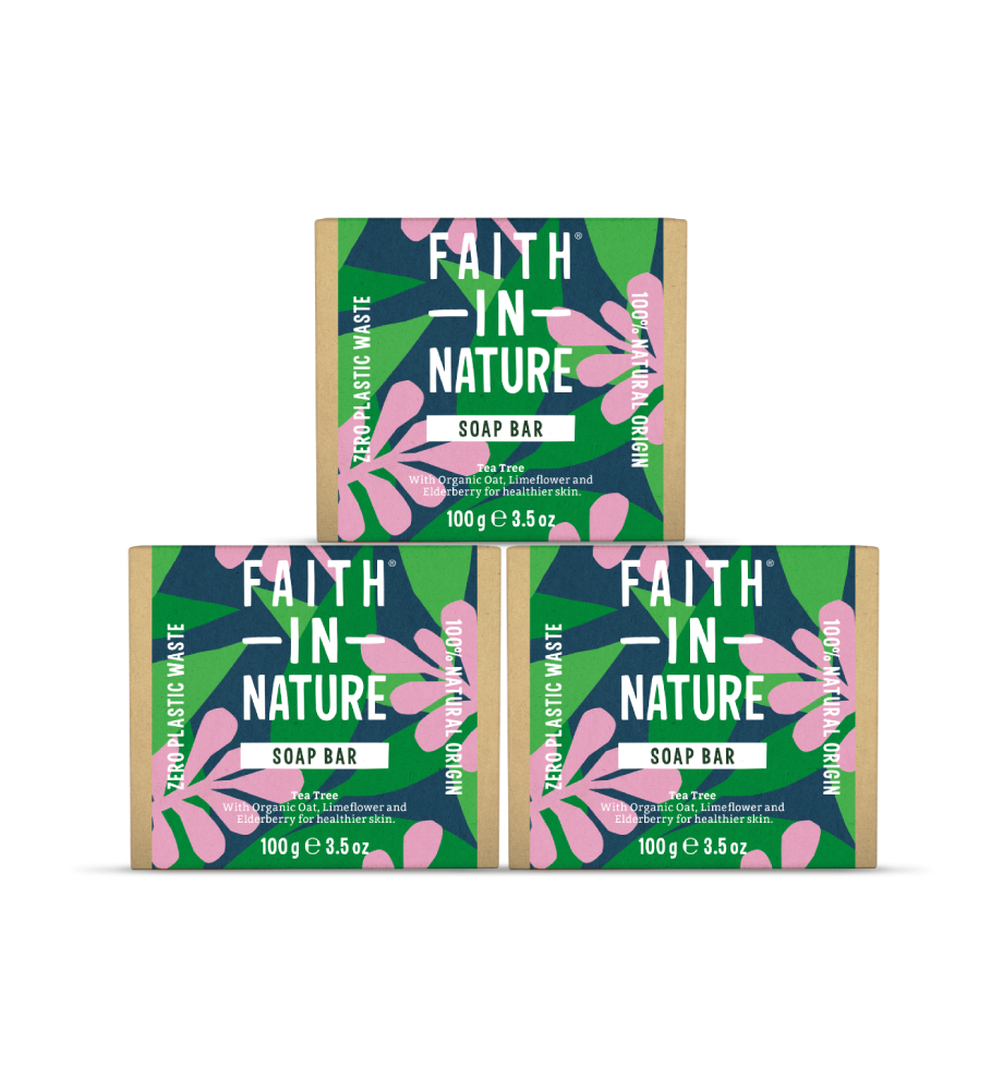 Faith In Nature Tea Tree soap bar bundle