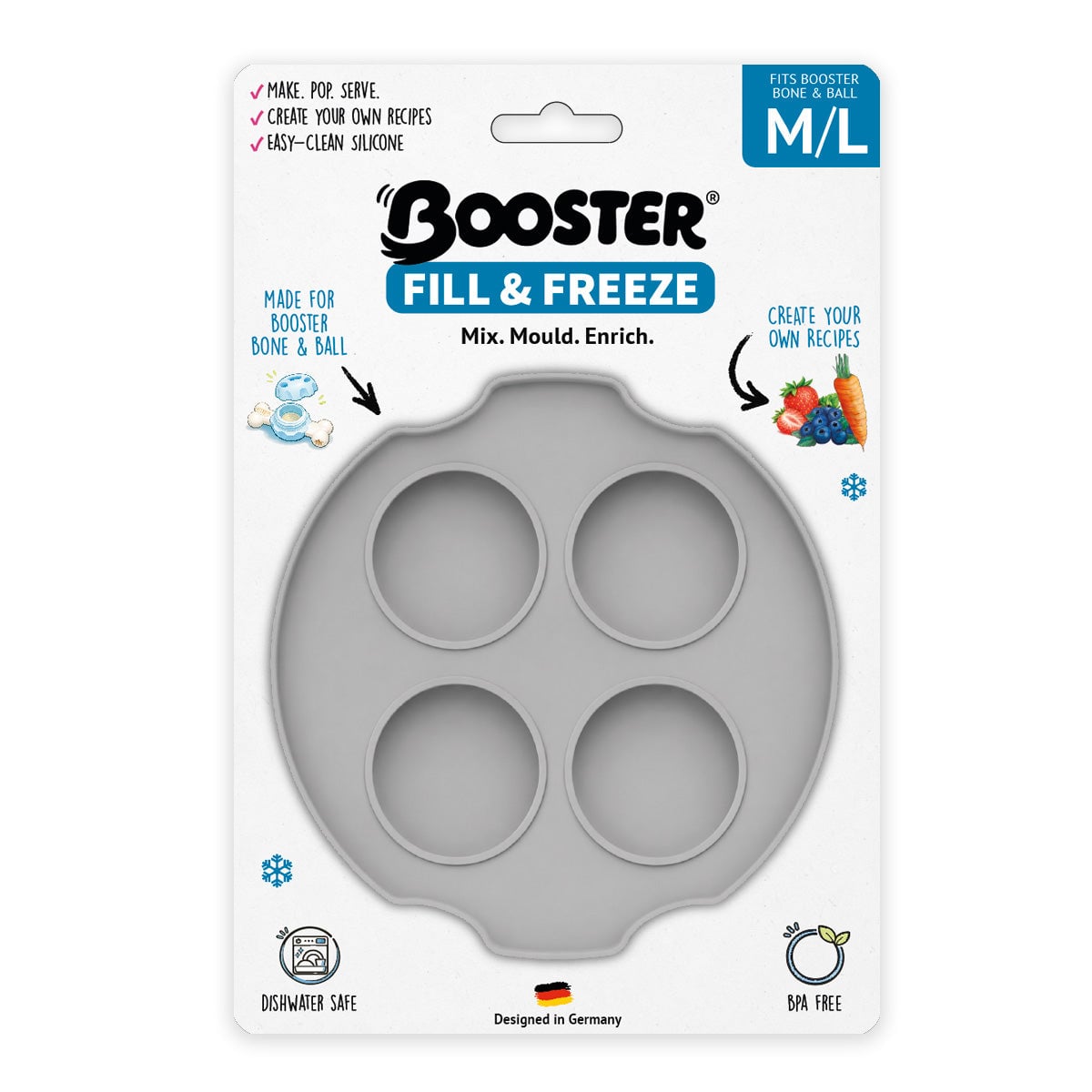Verpackung des Fidelis Booster Treat Tray