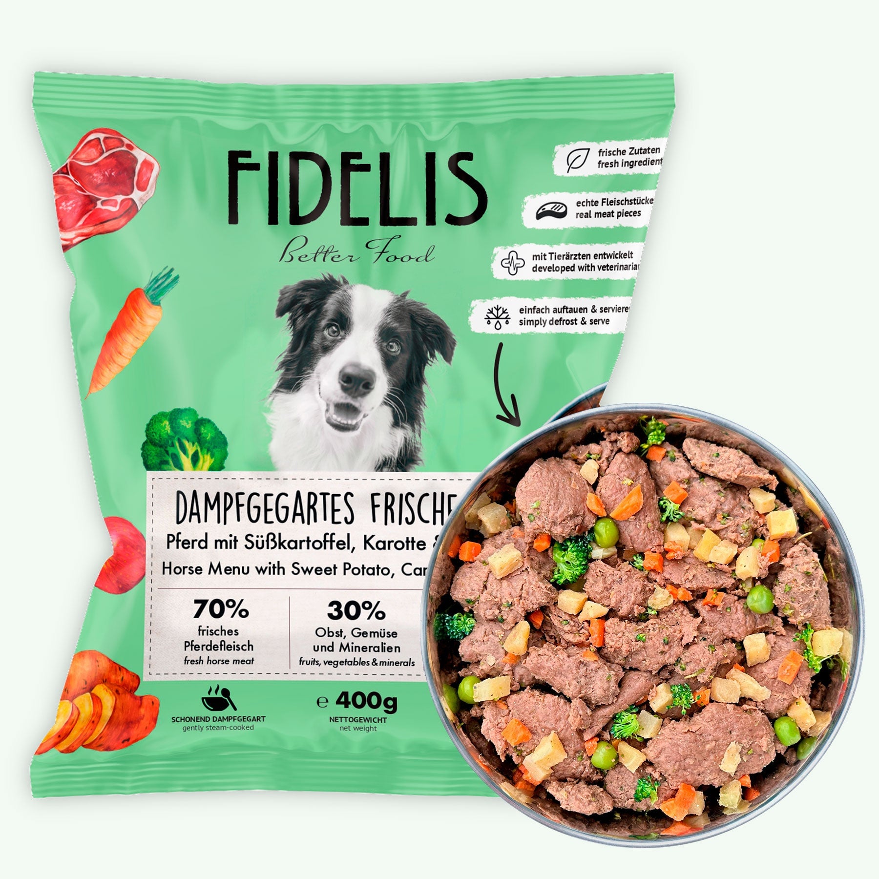 Fidelis Pferde-Frischemenü