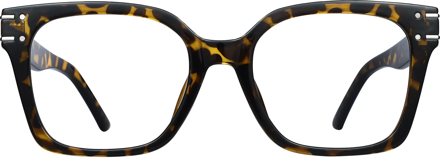 Briscoe tortoiseshell TR90 square eyeglasses