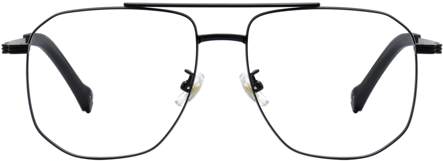 Fytoo Global Aurelian black titanium aviator eyeglass frame