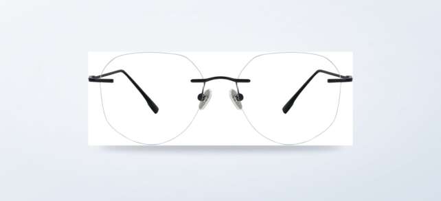 Cornelia geometric metal eyeglasses