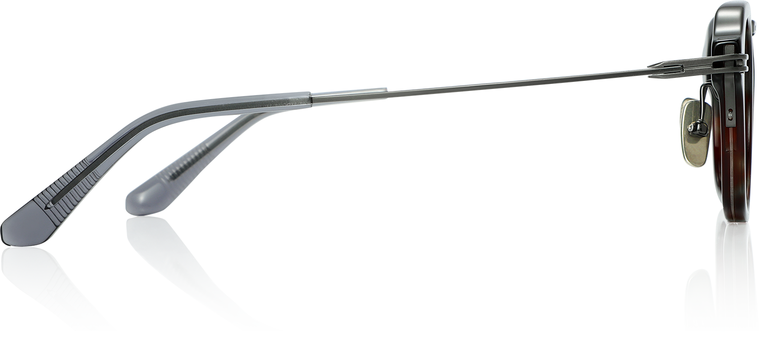 Elionoriel acetate and metal square glasses from Fytoo Global