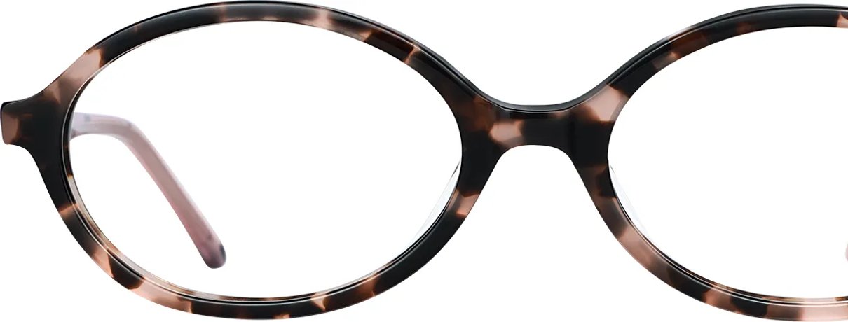 Mordavellian oval tortoiseshell eyeglasses shown on a white background