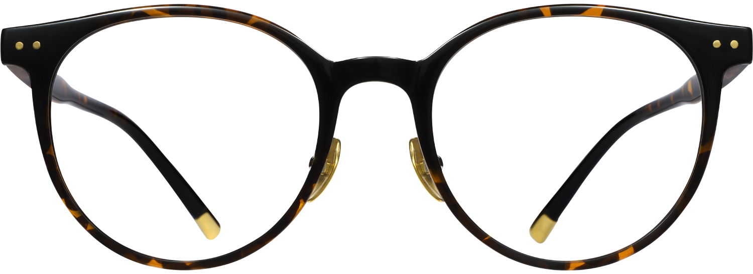 Nereus round tortoiseshell eyeglasses