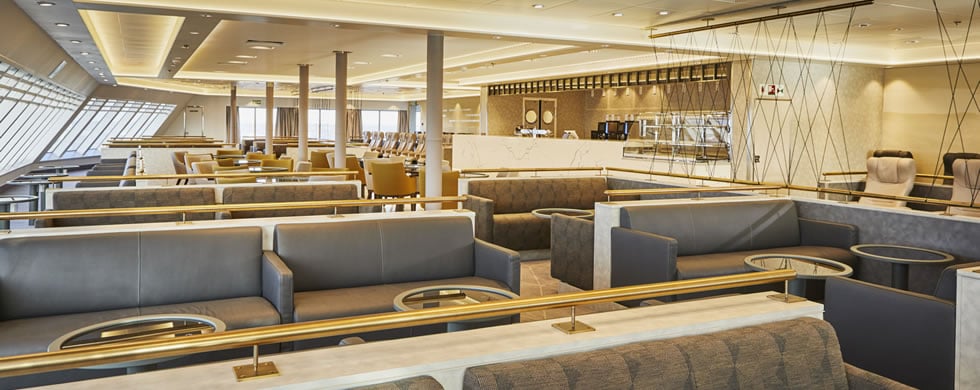 Club Class lounge seating aboard W. B. Yeats