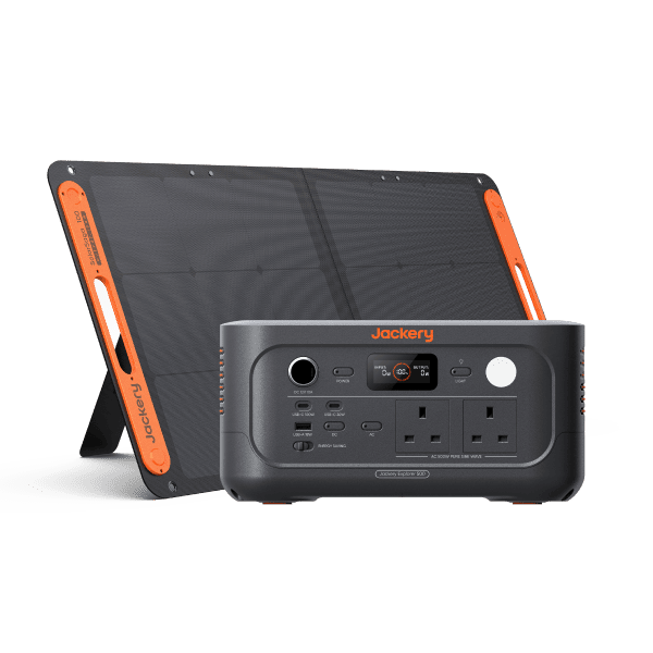 Jackery Explorer 500 v2 with a foldable solar panel