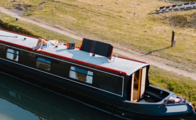 A Jackery power setup used on a narrowboat