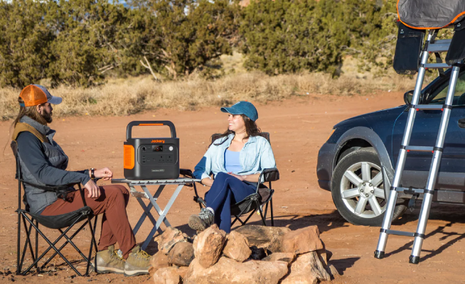 A Jackery portable power station for off-grid living