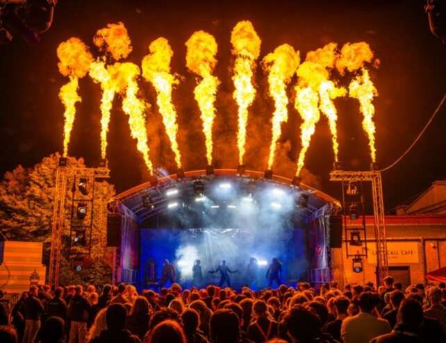Fire entertainment at Thorpe Park Fright Nights