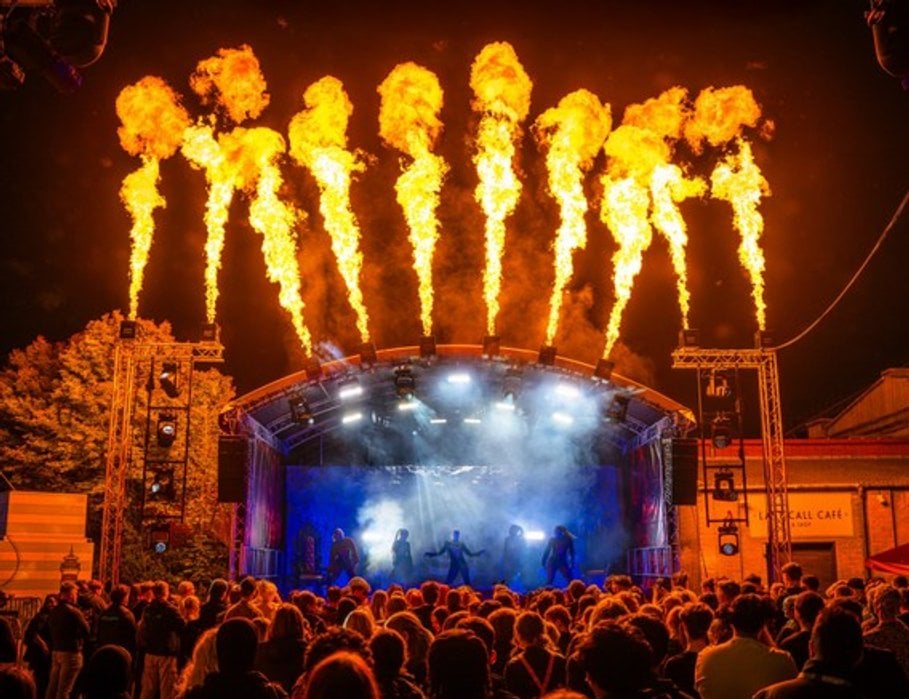 Fire entertainment at Thorpe Park Fright Nights