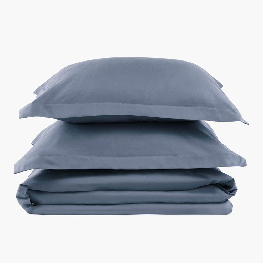 French Blue duvet cover set displayed on a white background