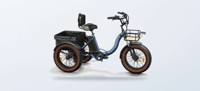 Blue Puckipuppy Alaskan electric trike